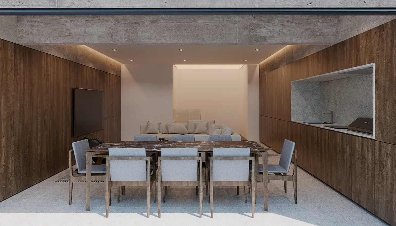 Projeto de decoração: sala de jantar integrada