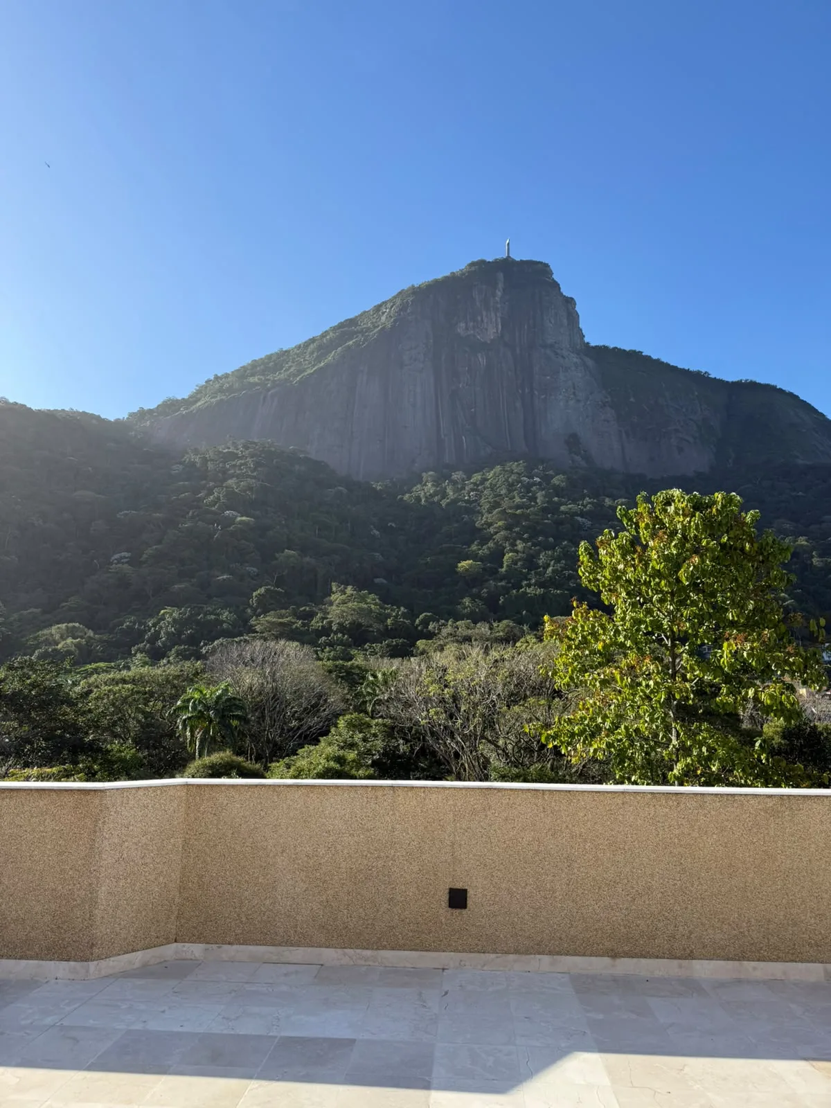 Vista do Parque Monjope para o Cristo Redentor