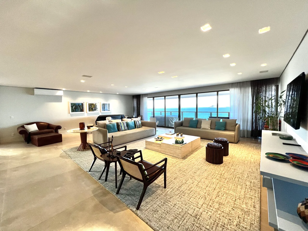 Living room with ocean view